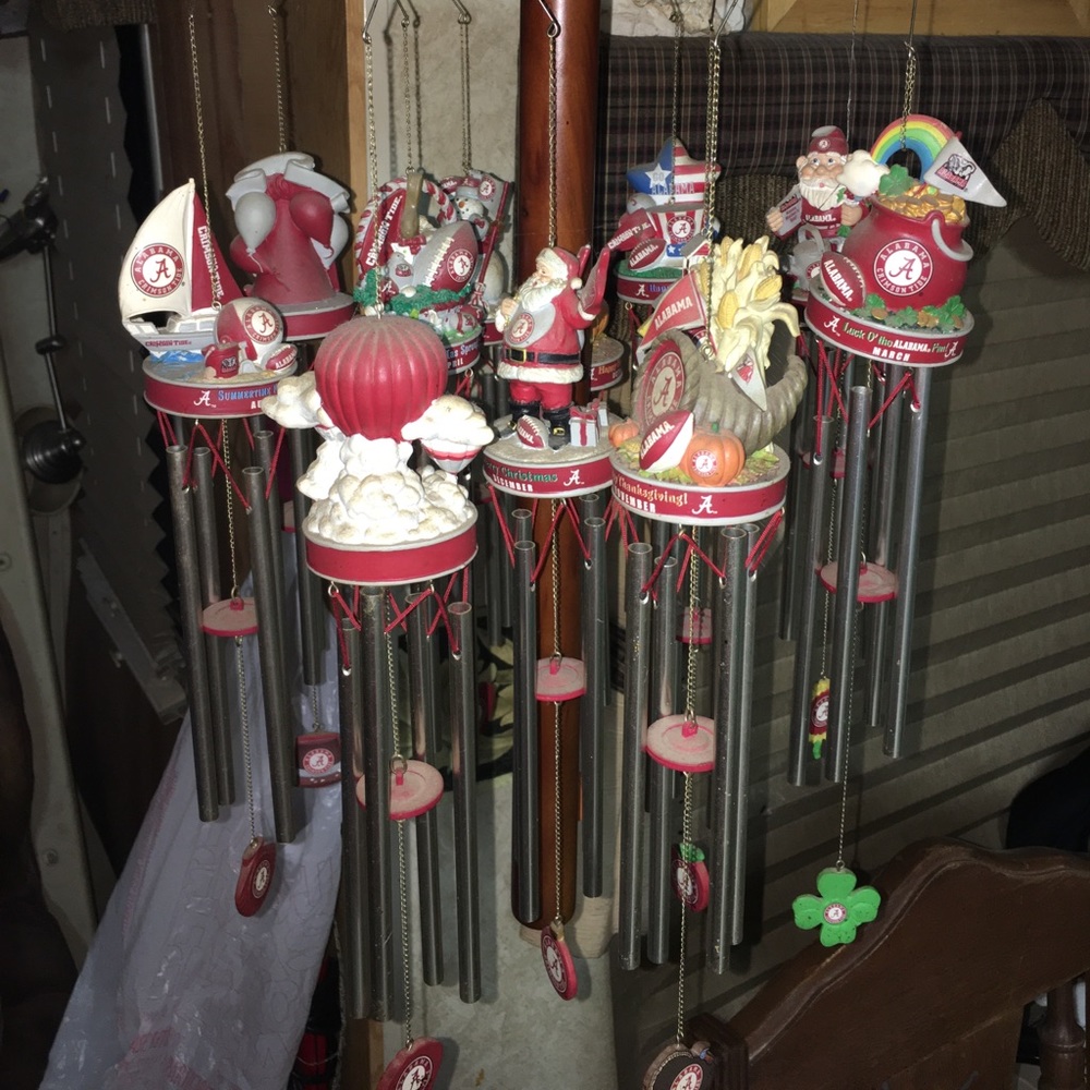 Collectable alabama seasonal wind chimes